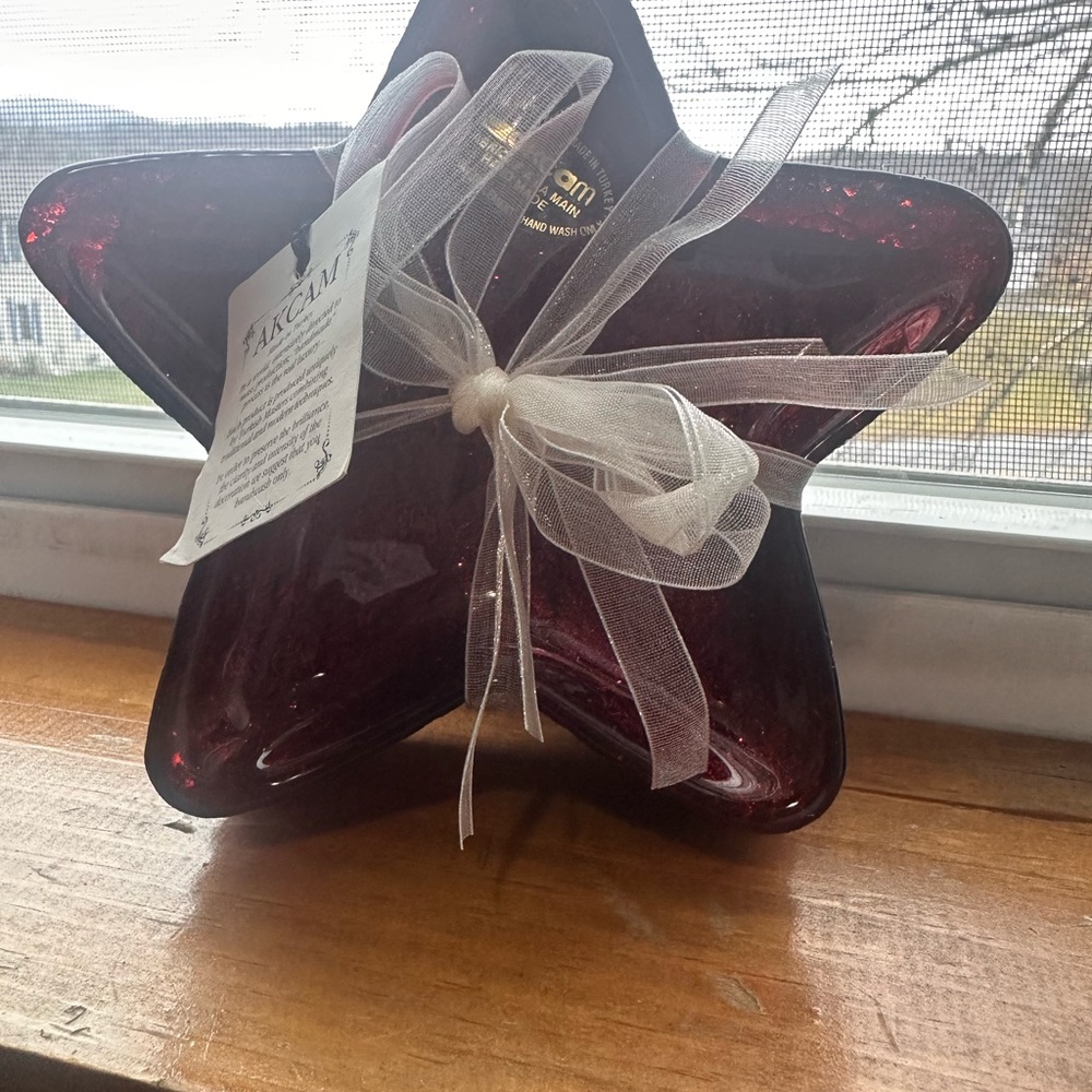 Fagcam Star-Shaped Glass mini plates -NEW- handmade